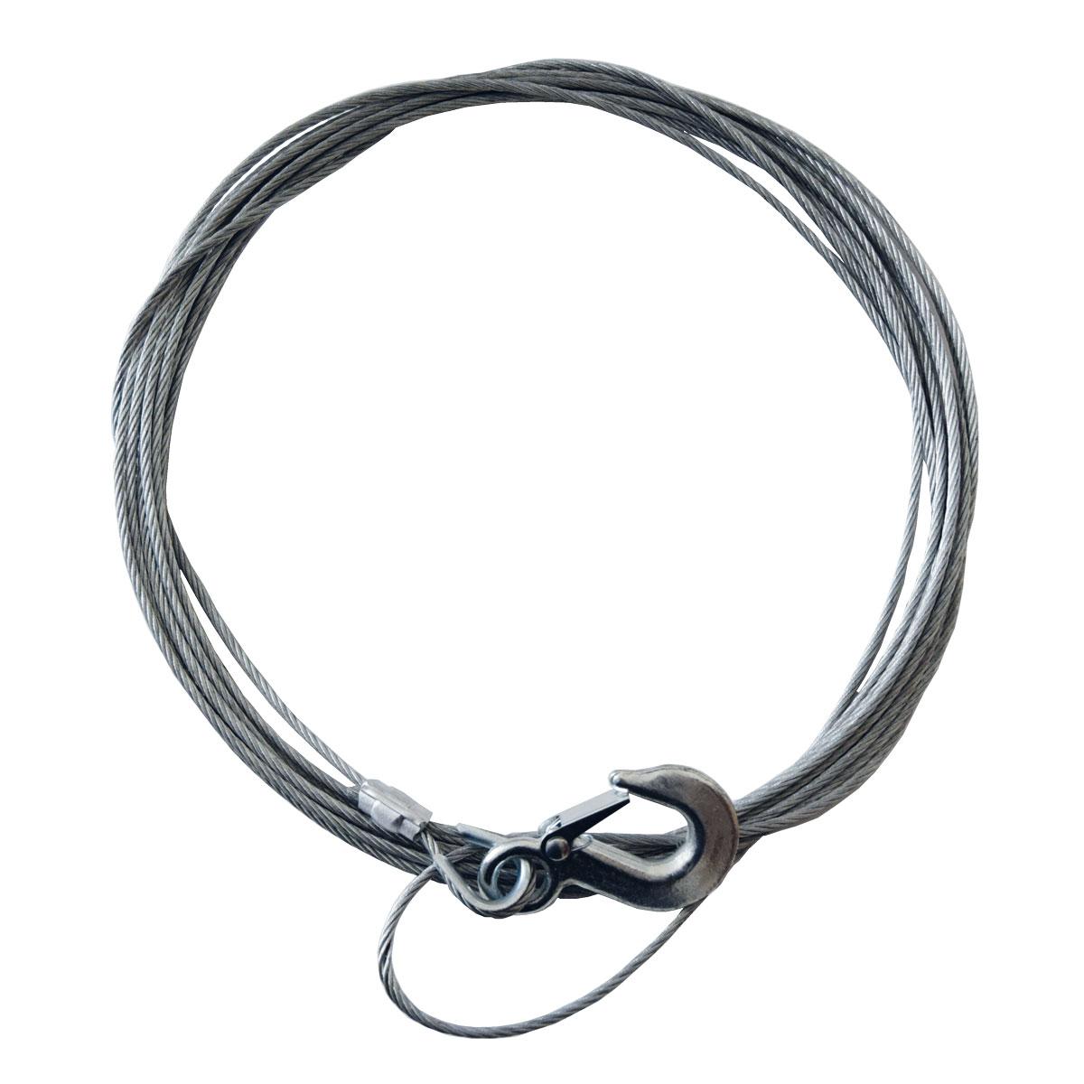 Wire Ø4,0mm x 10,0m Thor Winch manuell vinsj 450Kg med krok