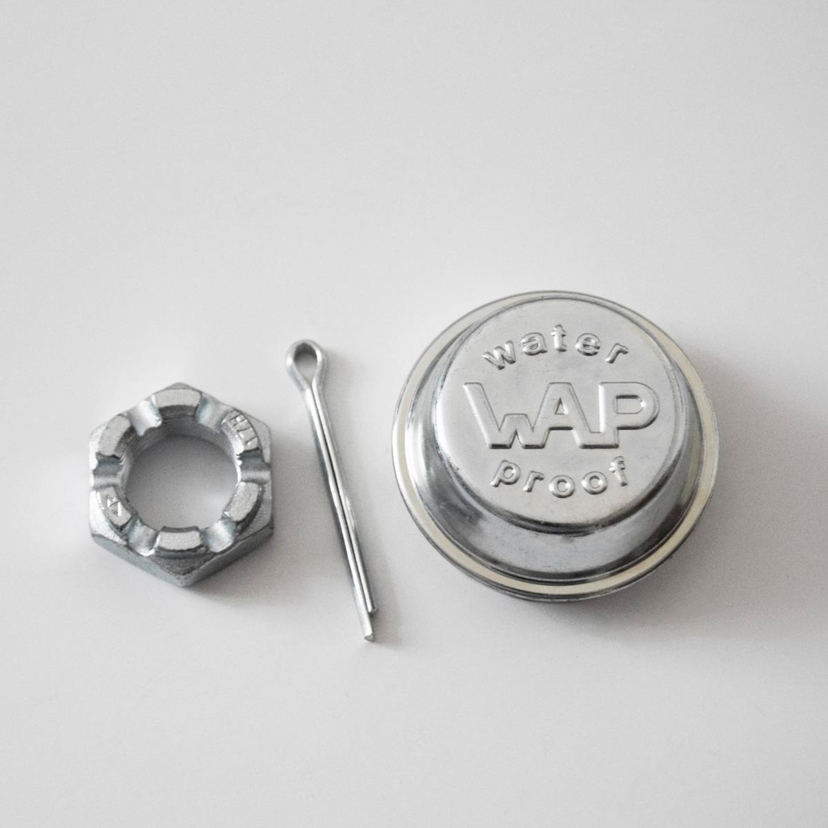 Navkappe Ø48mm WAP sett med M20x1,5mm kronemutter og splitt