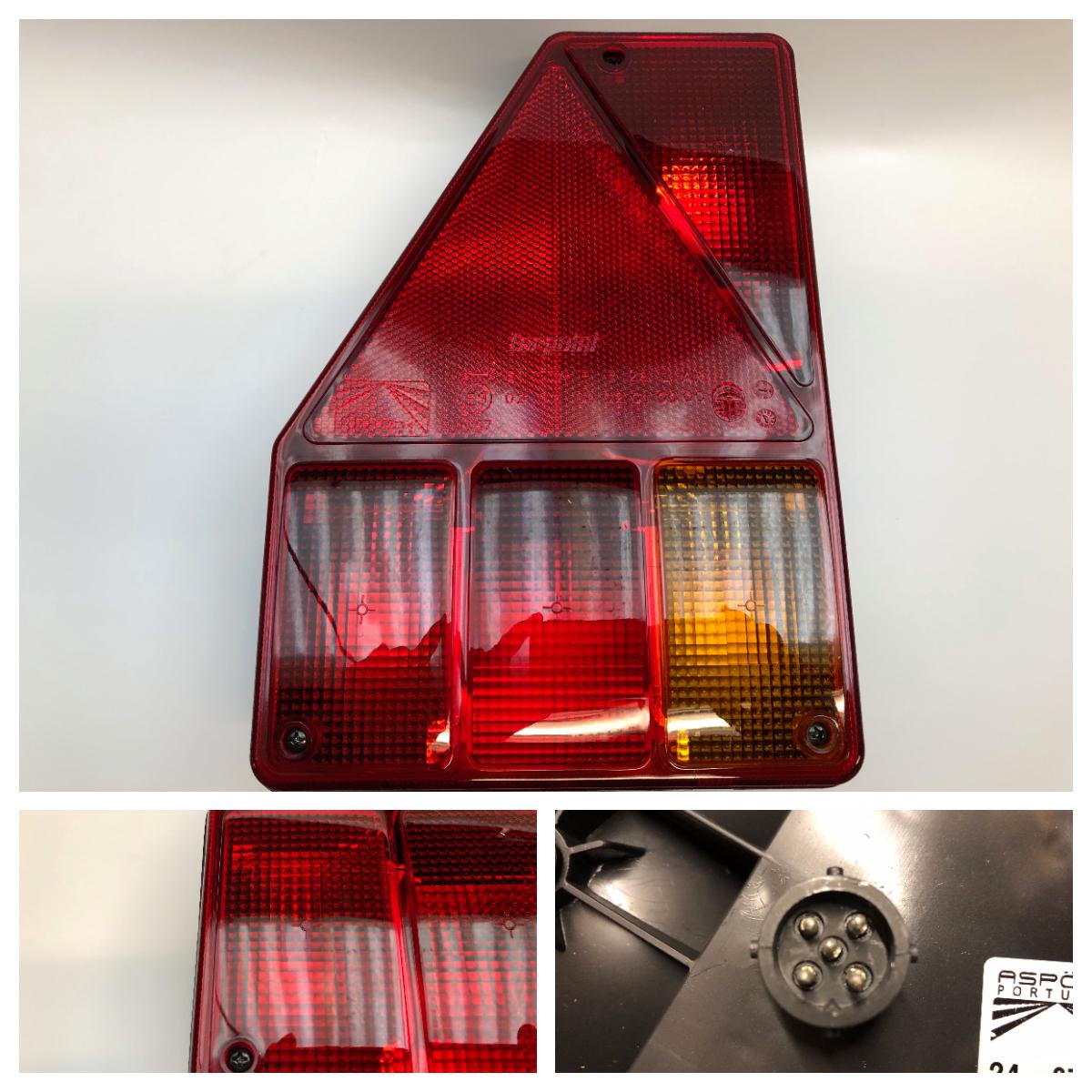 Baklykt Aspöck Earpoint 1 venstre tåkelys 5-pol stikk