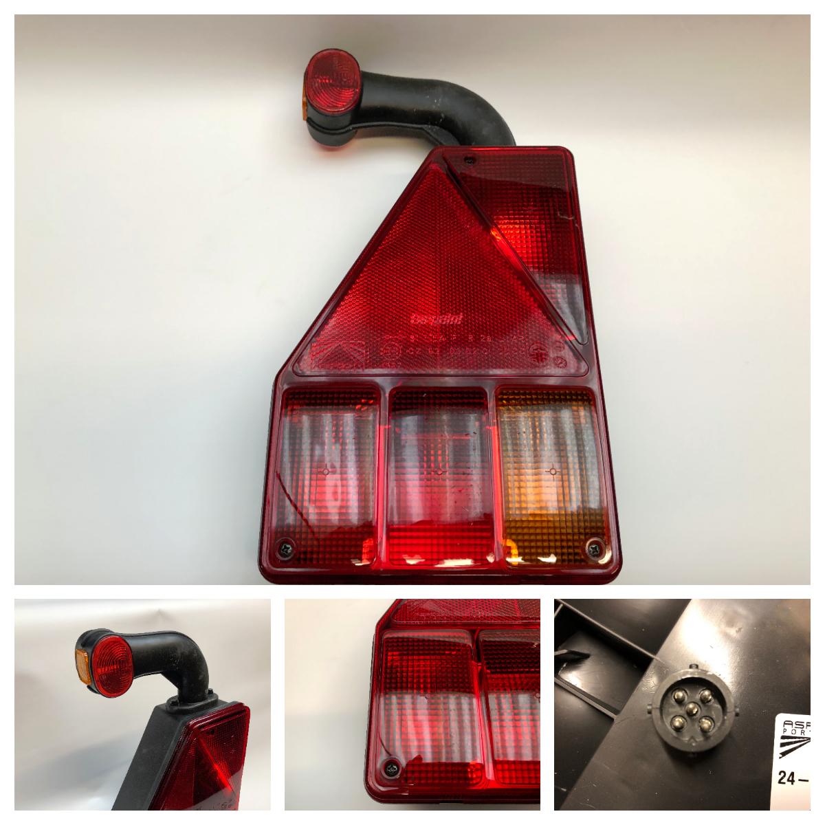 Baklykt Aspöck Earpoint 1 venstre mark. og tåkelys 5-pol stikk