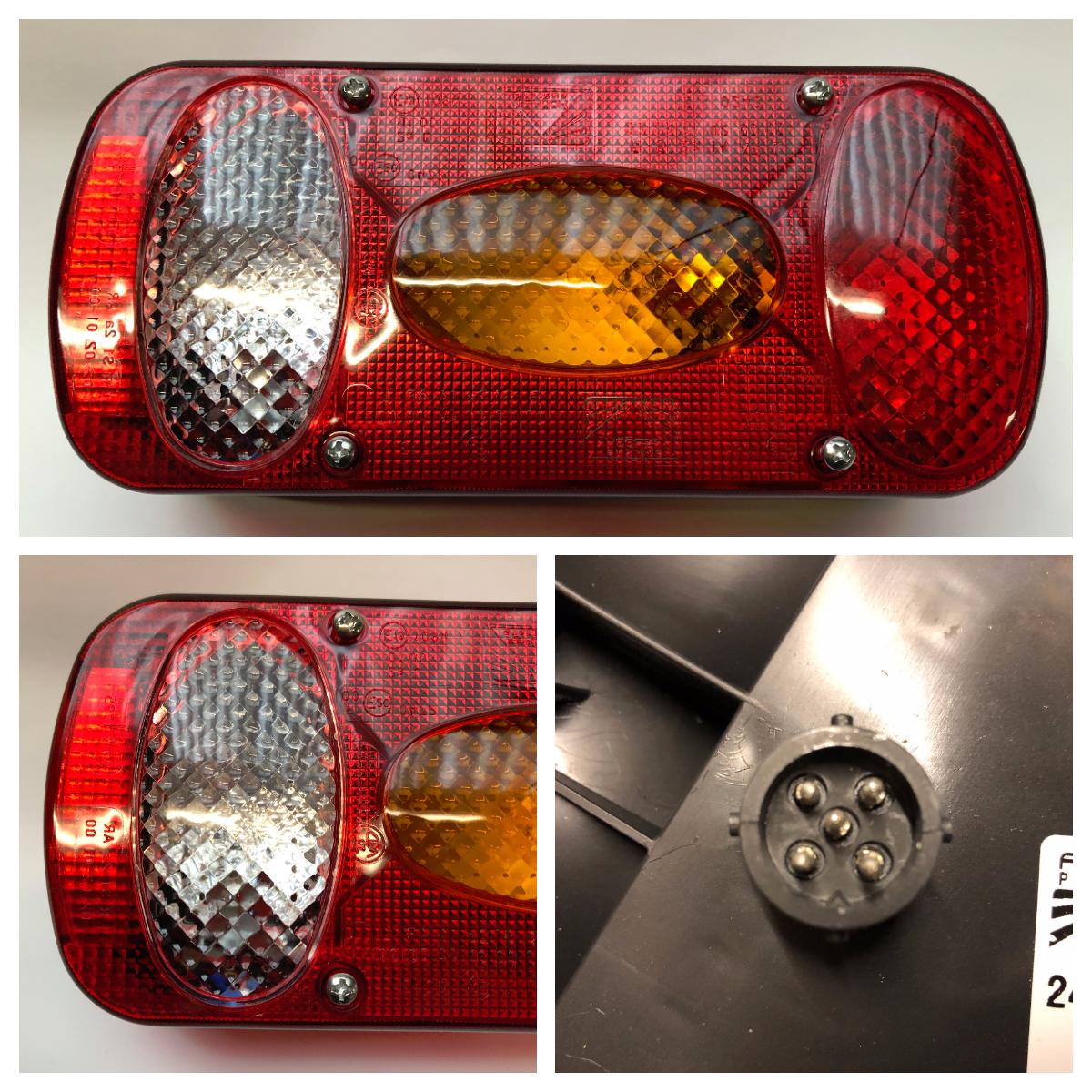 Baklykt Aspöck Midipoint 2 høyre/venstre ryggelys 5-pol stikk