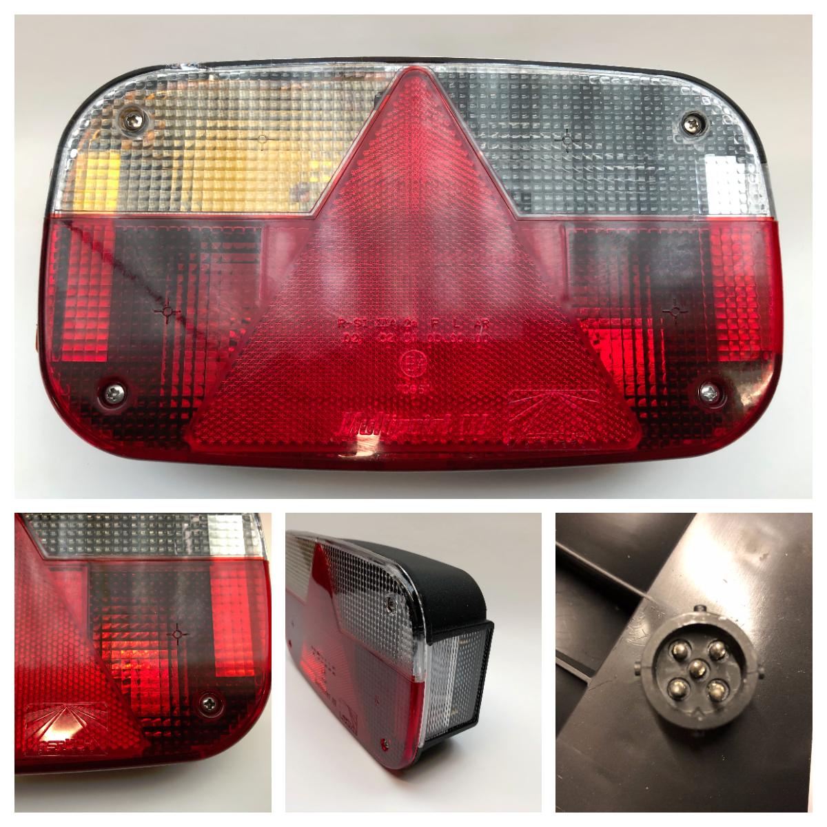 Baklykt Aspöck Multipoint 3 venstre nrpl. og tåkelys 5-pol stikk