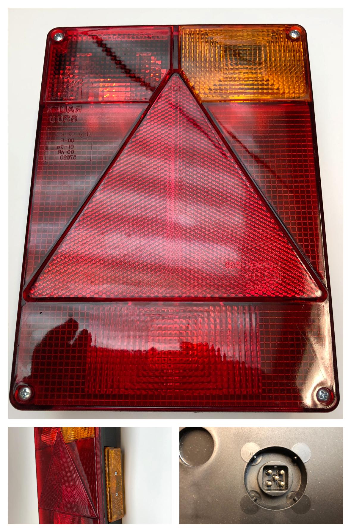 Baklykt Radex 6804/3 høyre mark. 5-pol stikk