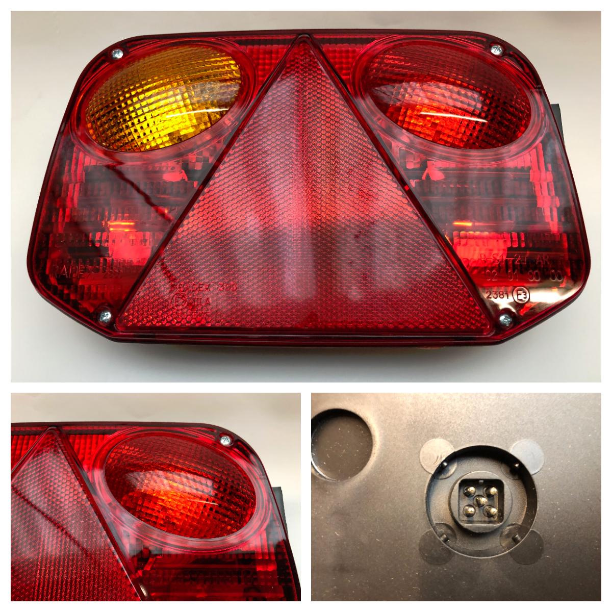 Baklykt Radex 2800/2 venstre 5-pol stikk