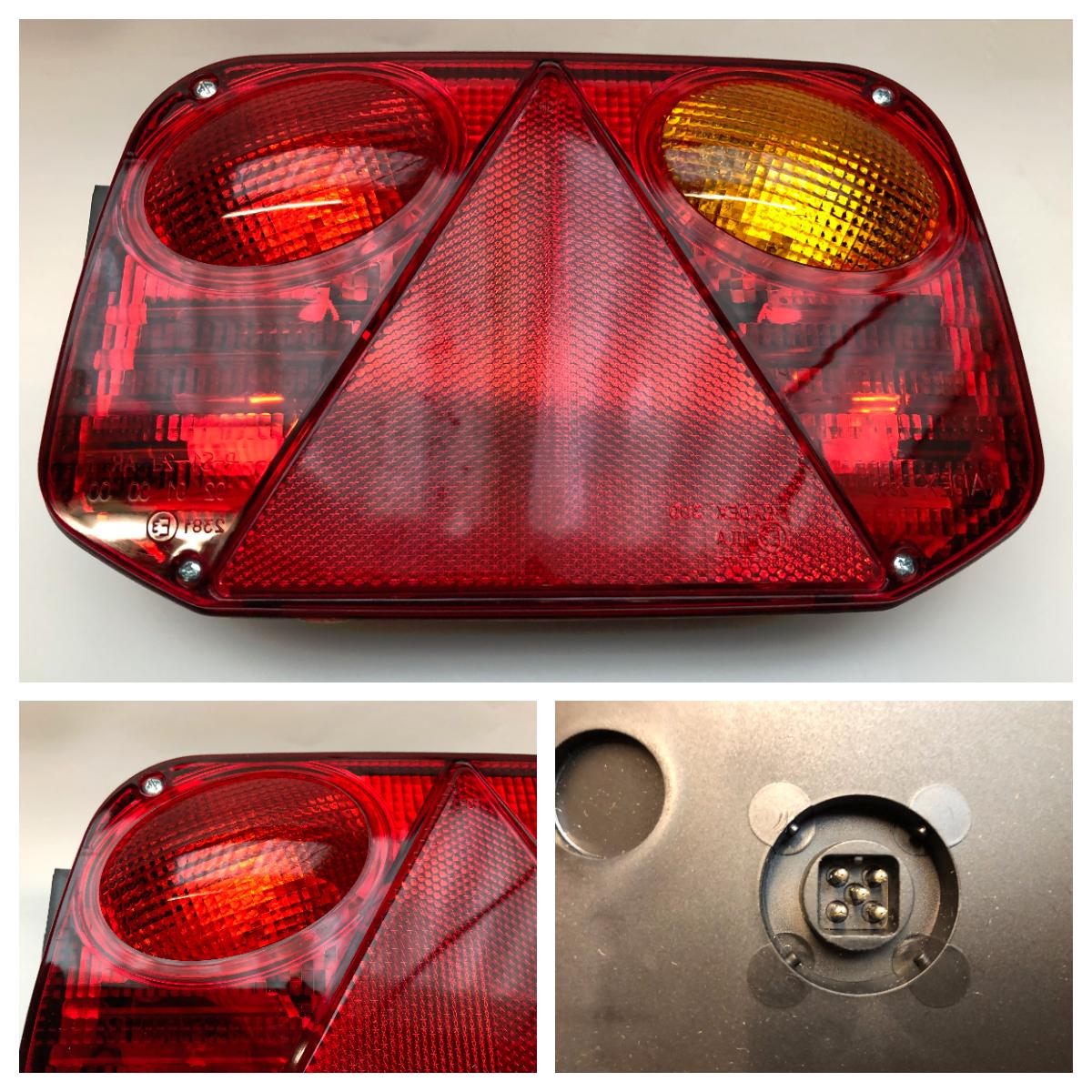 Baklykt Radex 2800/3 høyre 5-pol stikk