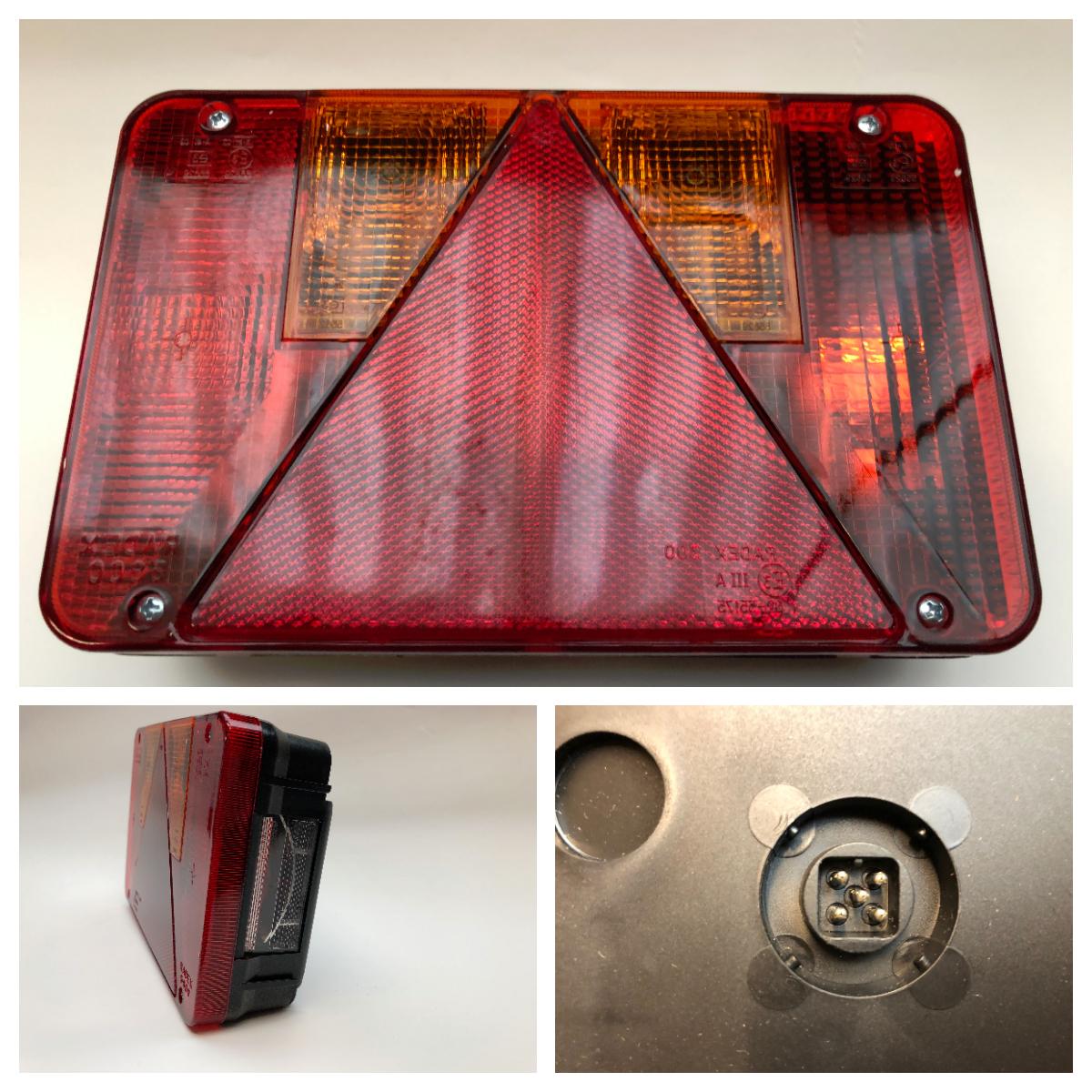 Baklykt Radex 5900/10 venstre nrpl. lys 5-pol stikk