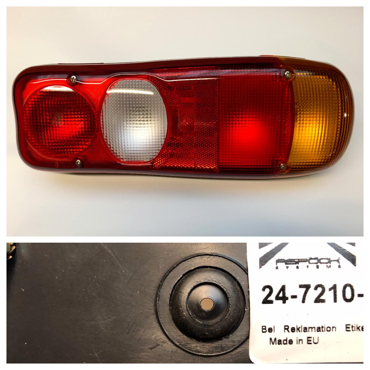 Baklykt Aspöck Eurofab høyre uten stikk