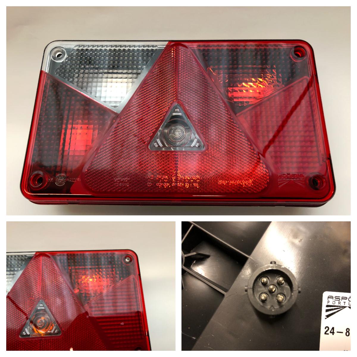 Baklykt Aspöck Multipoint 5 venstre tåkelys 5-pol stikk