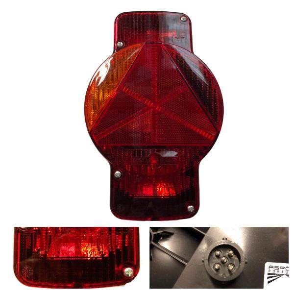 Baklykt Aspöck Humbaur vertikal venstre 5-pol stikk