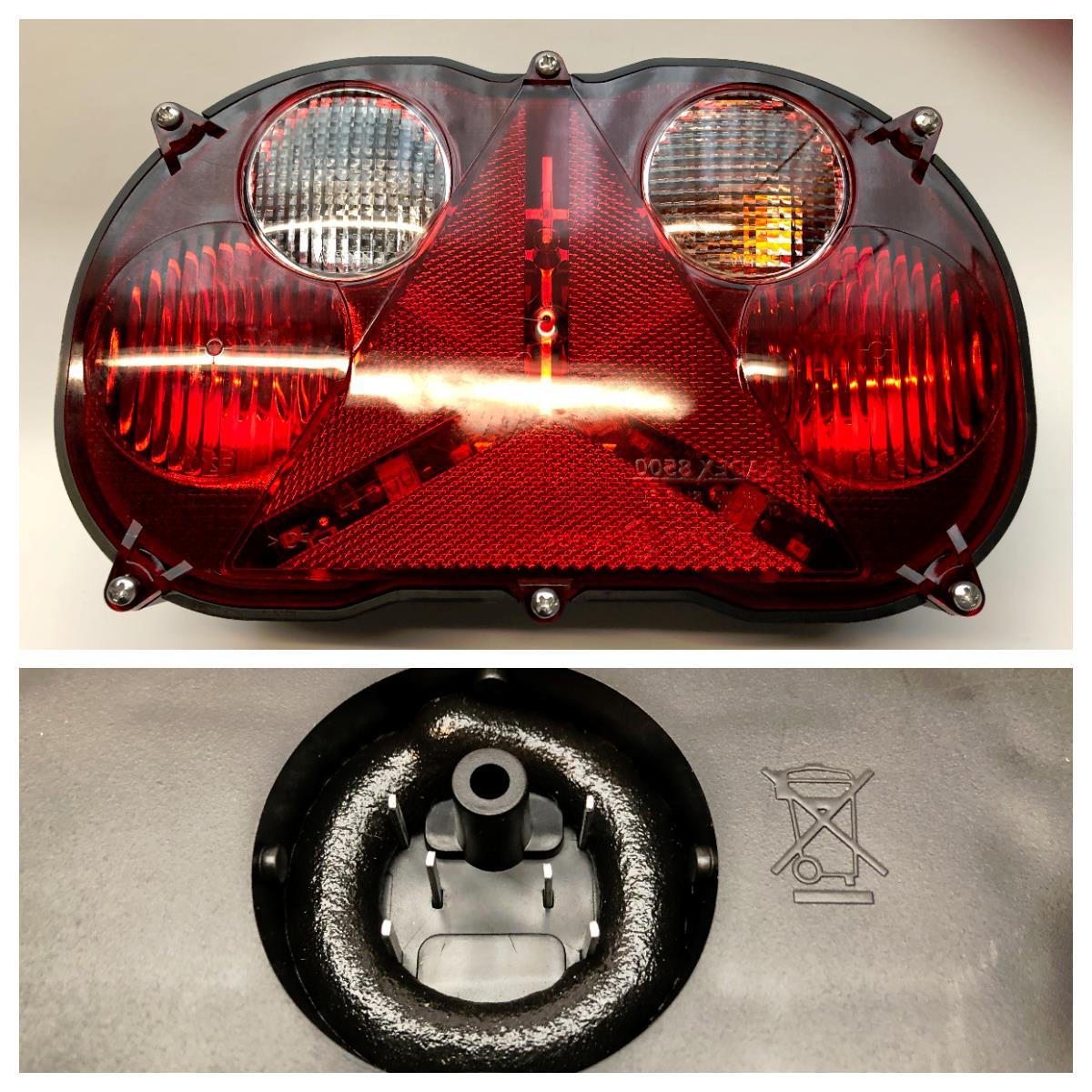 Baklykt Radex 8500/3 vanntett høyre LED-baklys 6-pol stikk