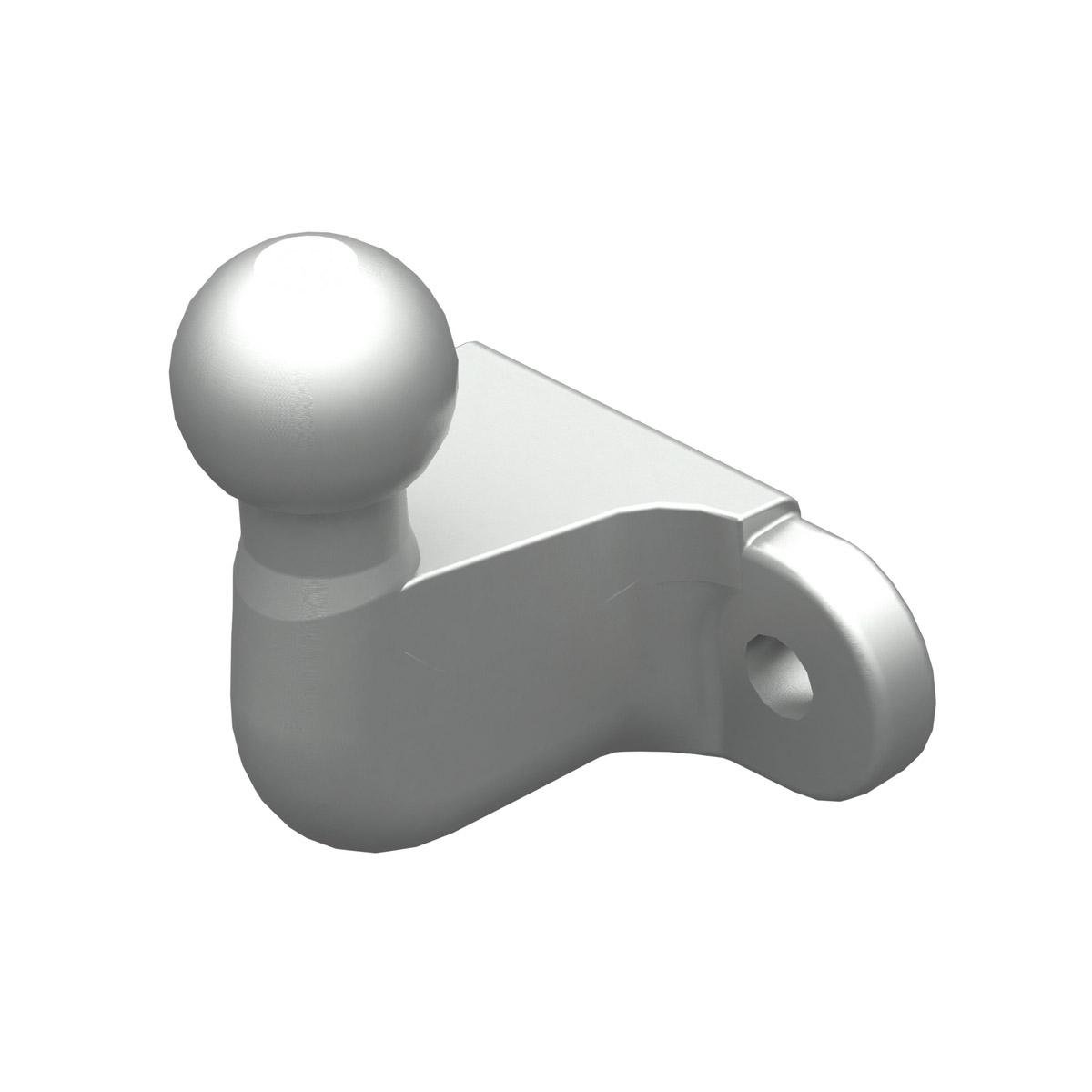 Trekk kule Ø50mm, med flange 2 hull, D-verdi 17,0, E-merkt og godkjent