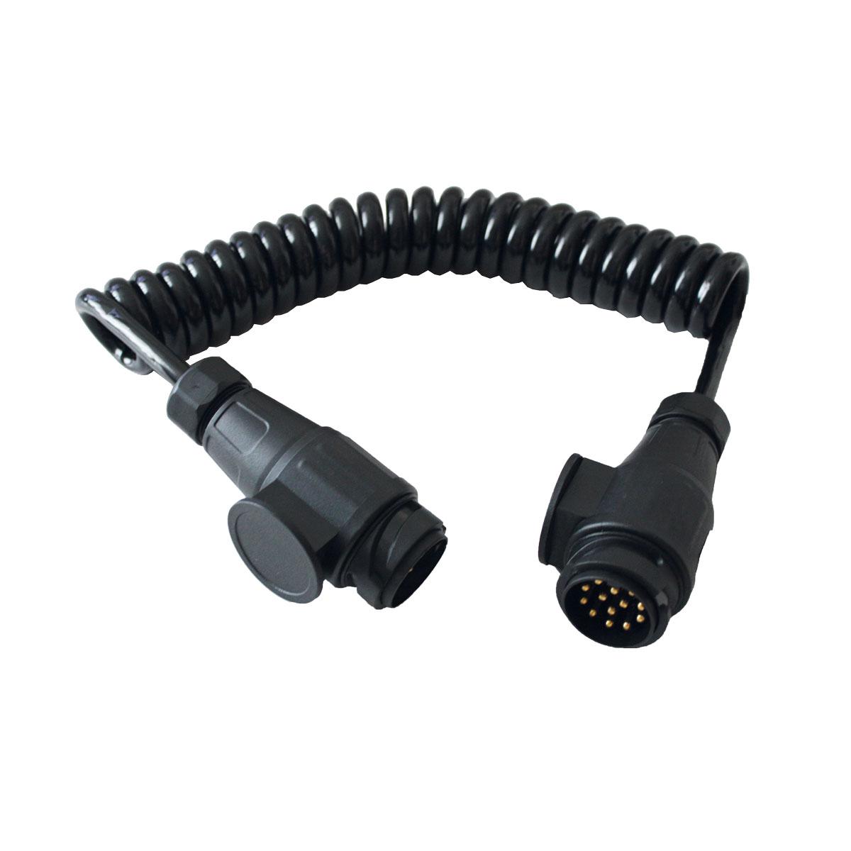 Spiralkabel 3m, 2x13-pol stikkpropp, 8-ledet kabel