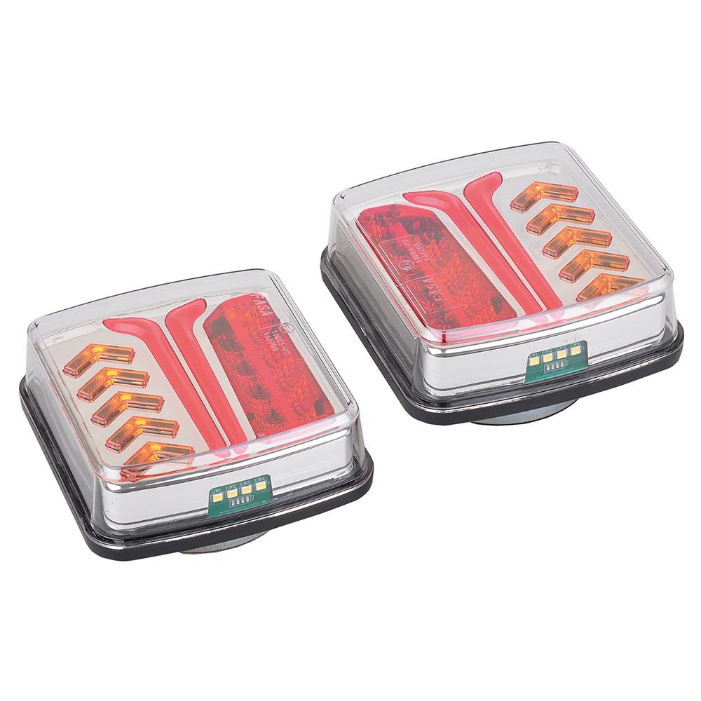 Lyktesett trådløs LED 13-pol 12V, magnetisk, rekkevidde 30m