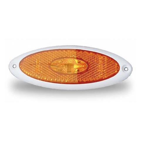 Markeringslykt LED gul Jokon 2010 SMLR W12V 20cm kabel hvit ramme