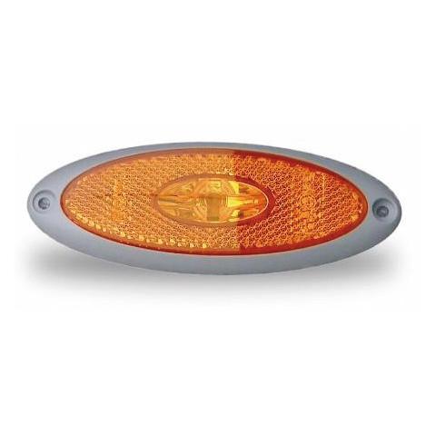 Markeringslykt LED gul Jokon 2010 SMLR G12V 20cm kabel, grå ramme