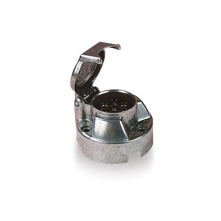 Stikkdose 7-pol 12V metal, uten tåkelyskontakt, Utgår