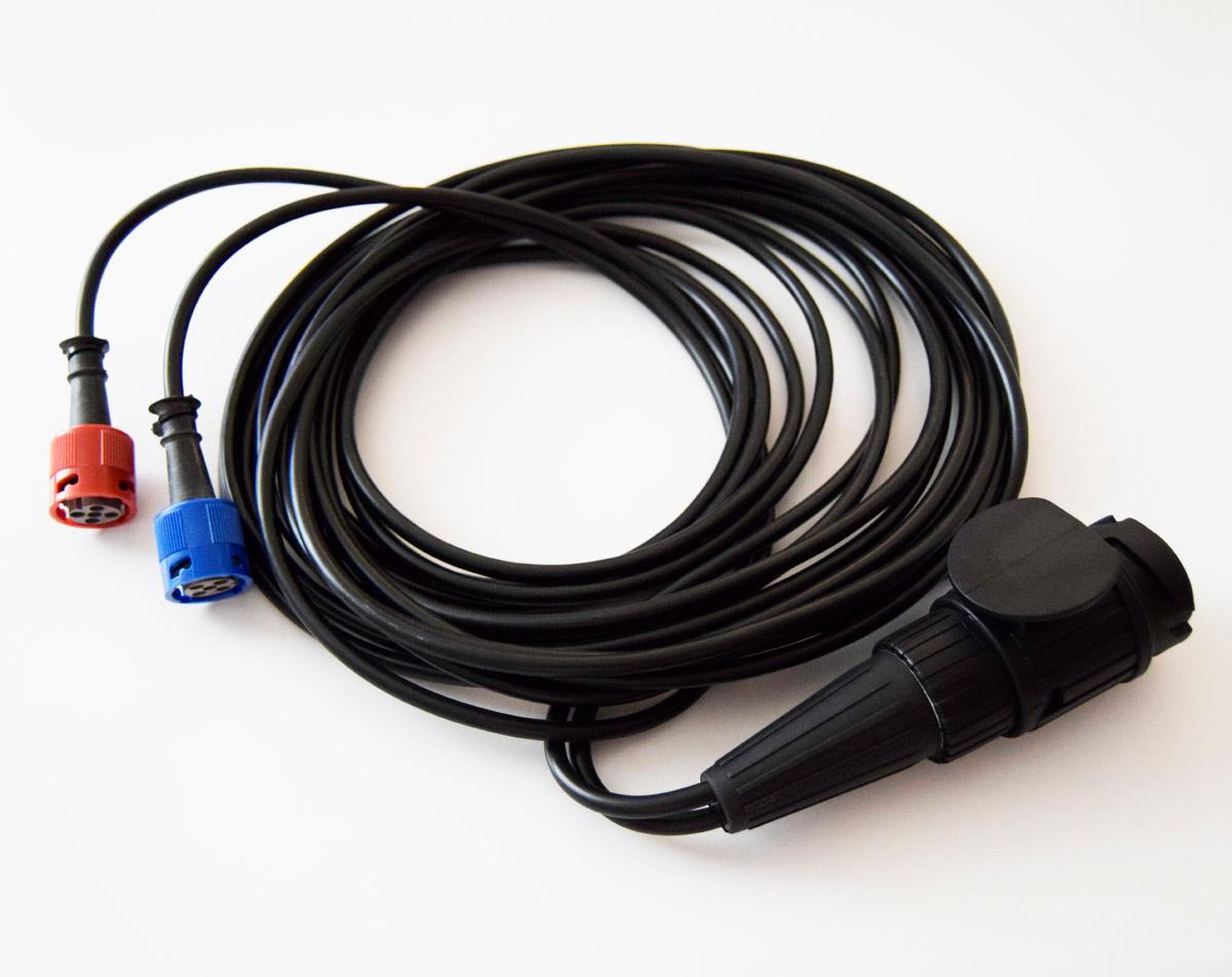 Ledningsnett 5,0m. 13-pol stikk og 2x5-pol stikk