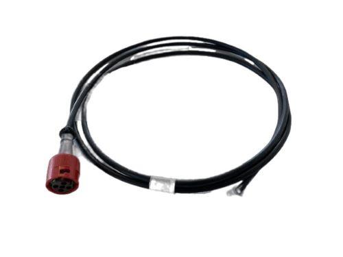 Kabel med 5-pol stikk rød, 2,0m 4x0,75