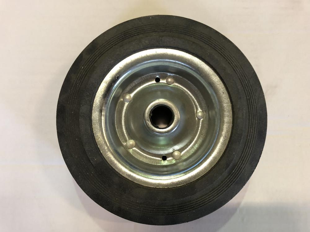 Hjul 200x50 Knott til støttehjul gummi/stålfelg